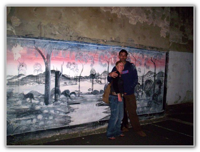 Cousin Stuart & Karen in excerise yard at Freo Prison Feb 14th 2007